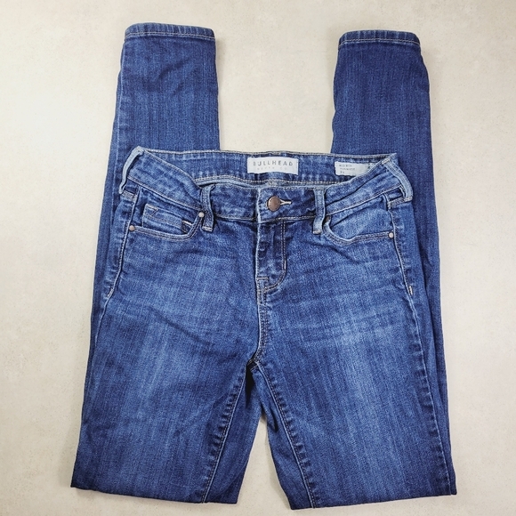 Bullhead Denim - Bullhead super skinny jeans mid ride skinnist blue jeans size 23